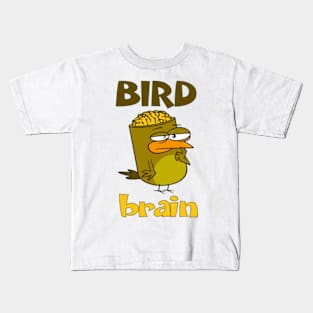 Birdbrain Design for Bird Lovers Kids T-Shirt